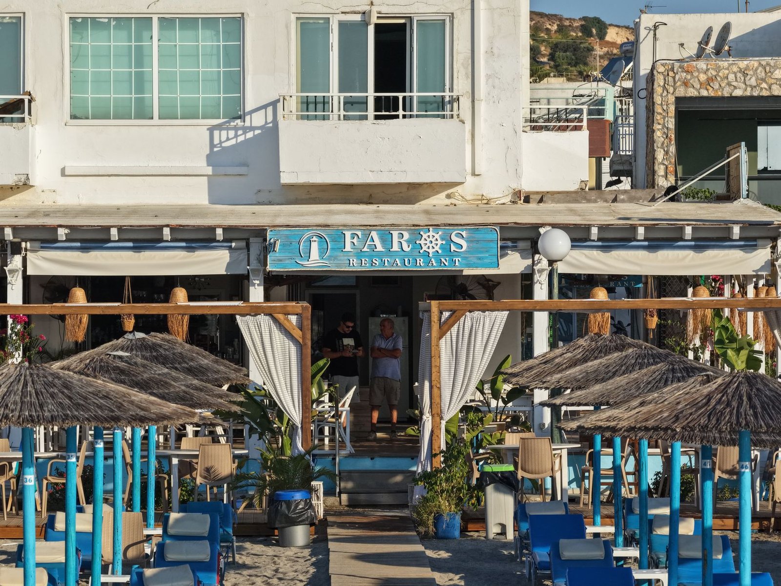 The front of the restaurant