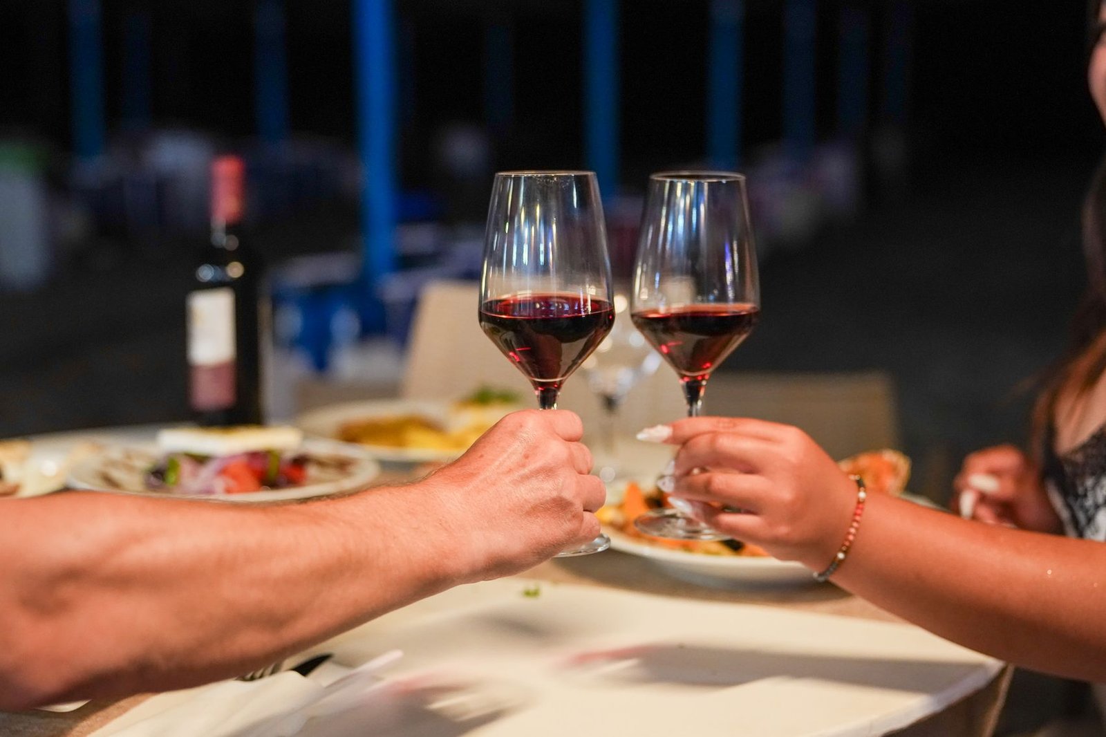 Wine at the table